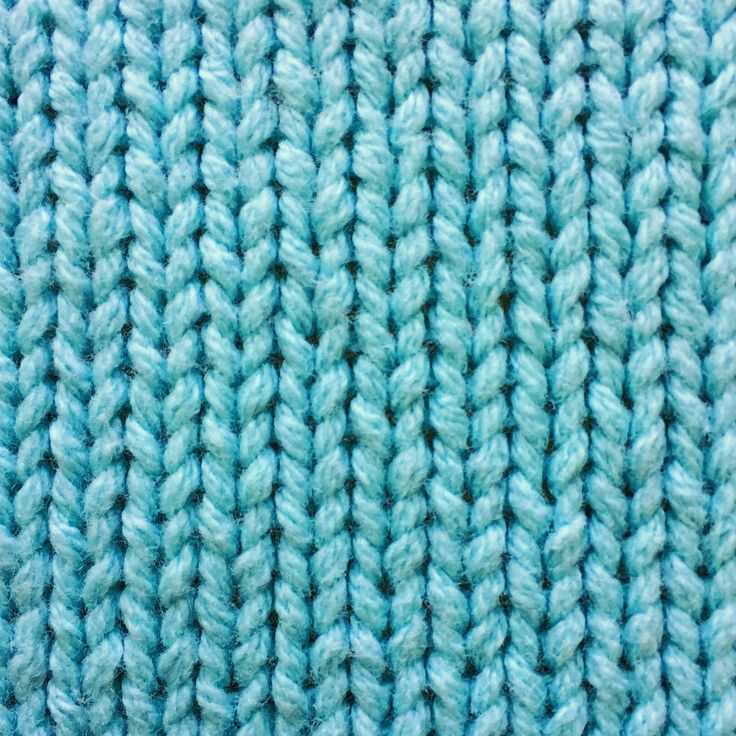 Broken rib knit pattern