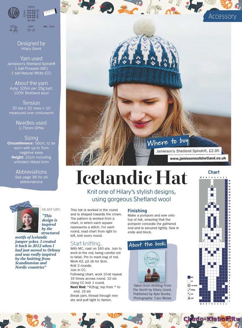 Knitted hat pattern books