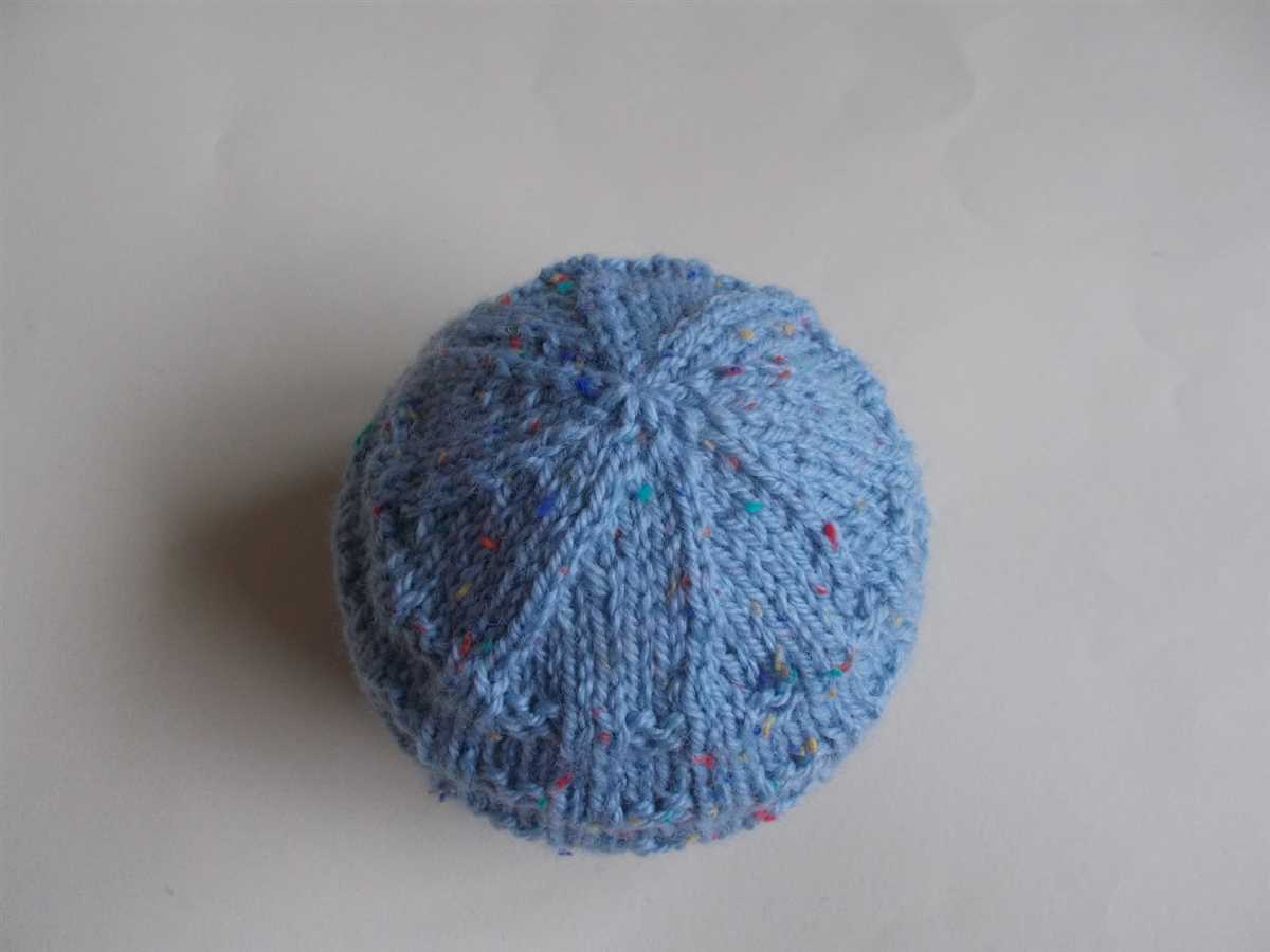 Baby hat knitting pattern 4mm needles