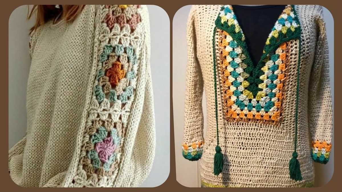 Knitted cardigan pattern