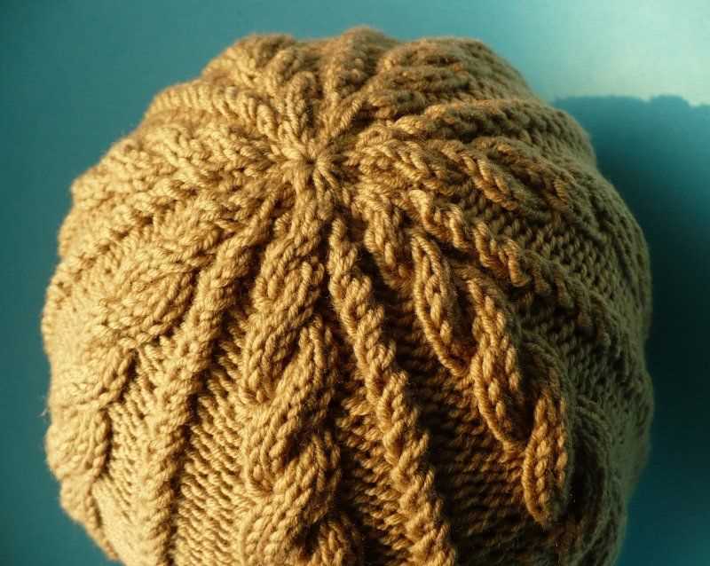 Cable hat free knitting pattern