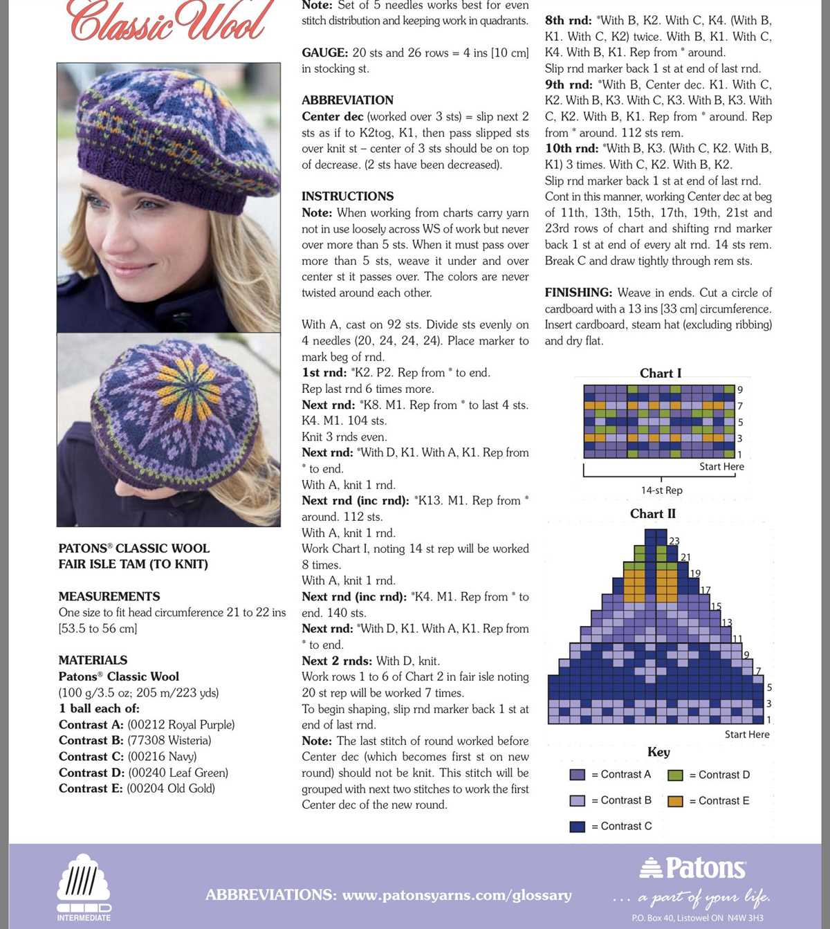 Fair isle knit hat pattern free