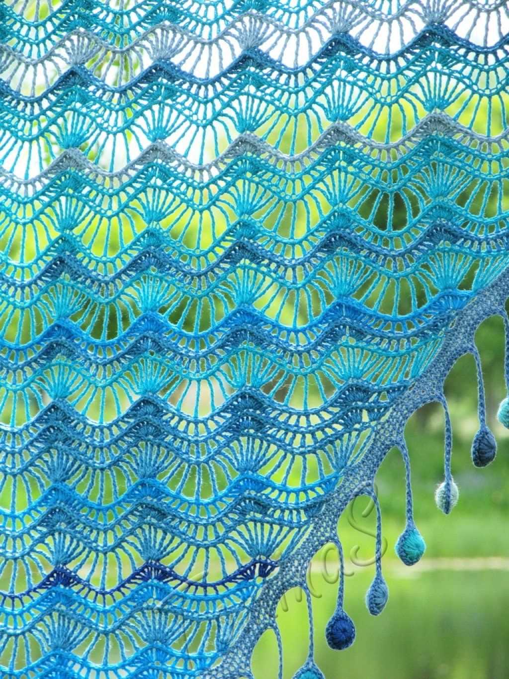 Knitted lace curtain patterns