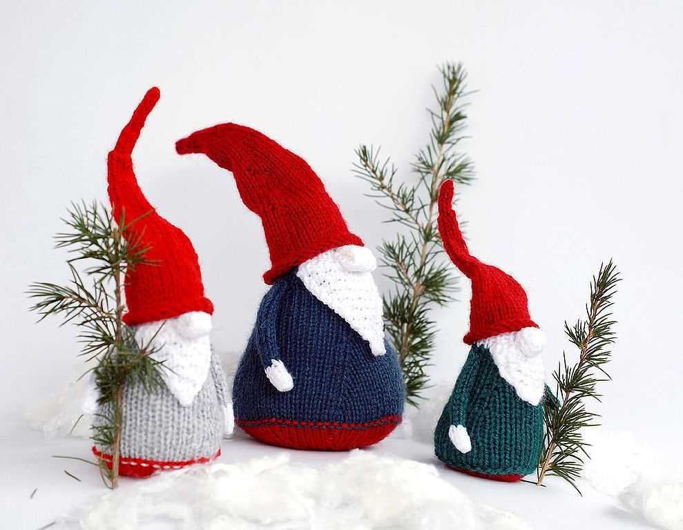 Christmas gnome knitting pattern