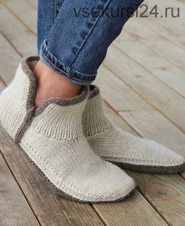 Knitting patterns slippers adults