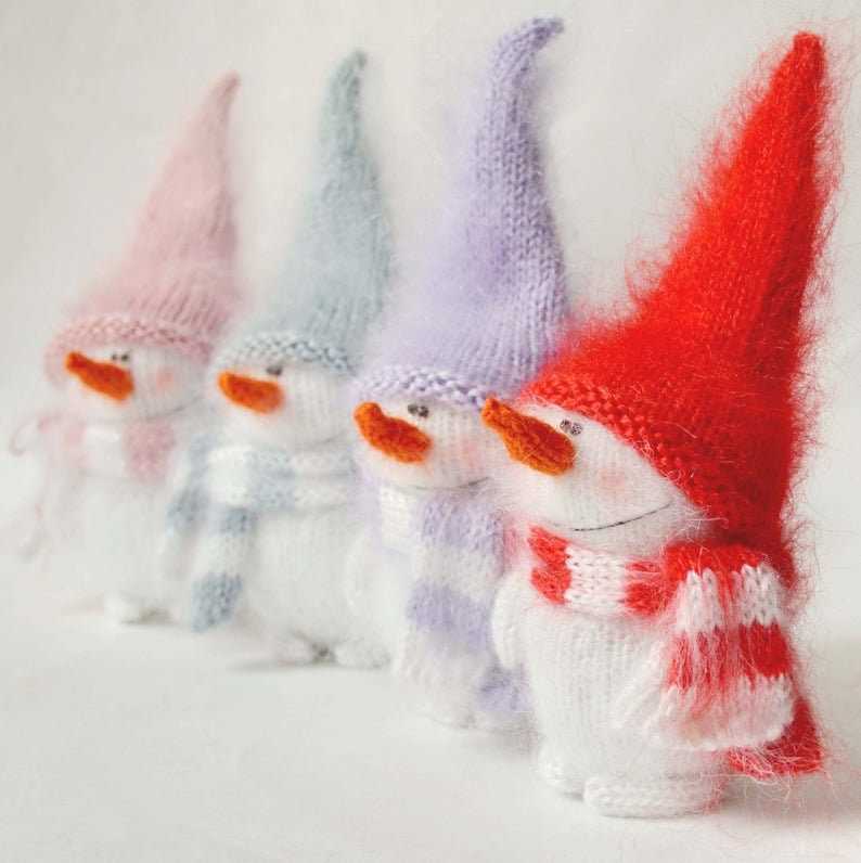 Knitted snowman ornament patterns