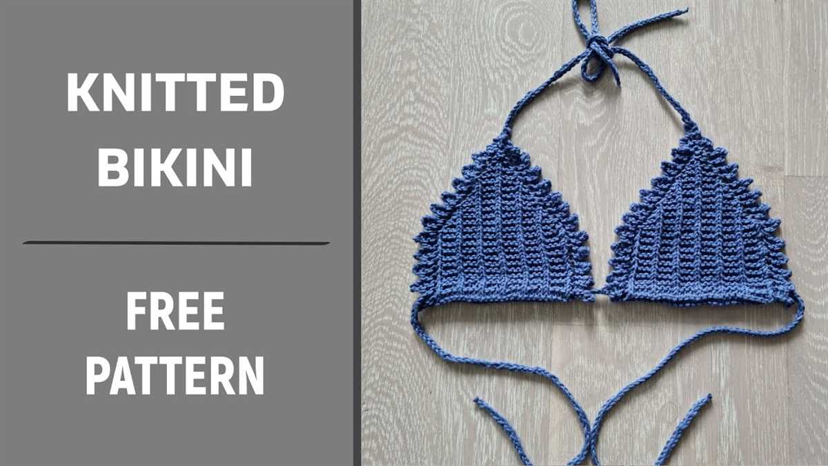 Knitting bikini pattern