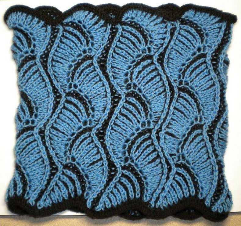 Brioche pattern knitting