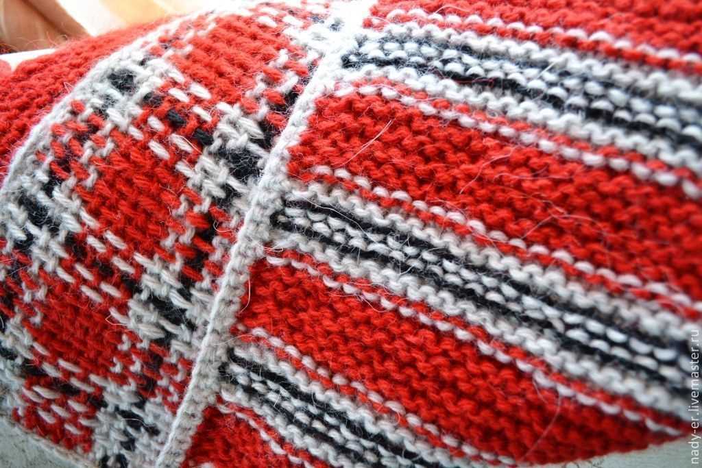 Tartan blanket knitting pattern