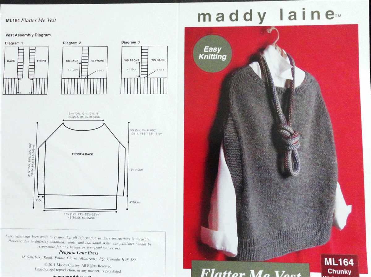 Free knit vest patterns for adults