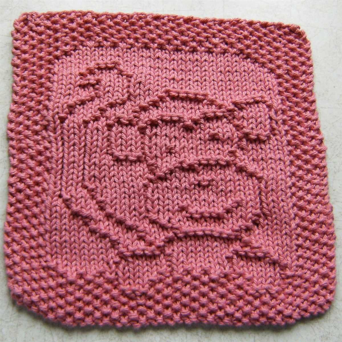 Ball band dishcloth knitting pattern