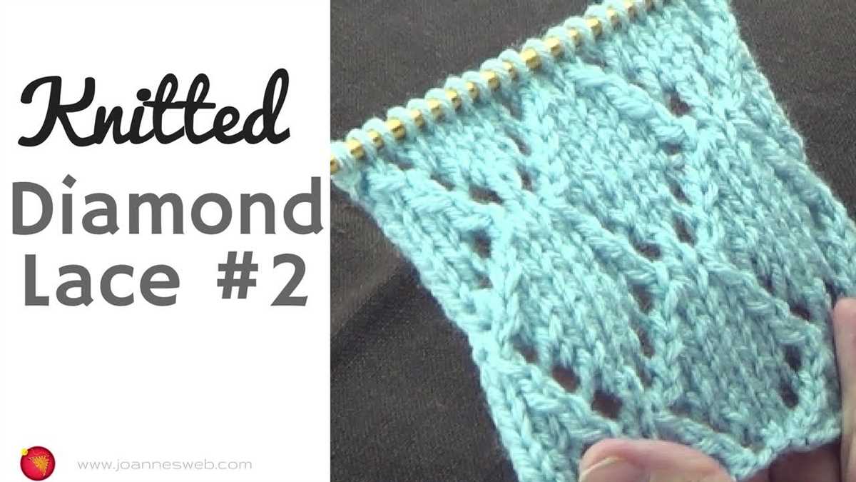 Cable diamond knit pattern