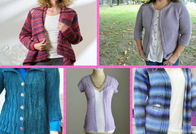 Free knitting patterns for women's cardigan sweaters