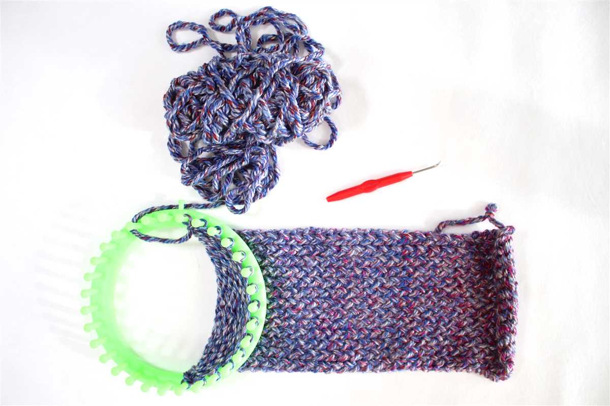 Flat knit scarf pattern