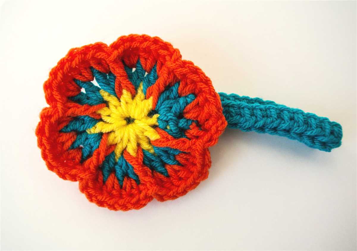 Flower knitted headband pattern