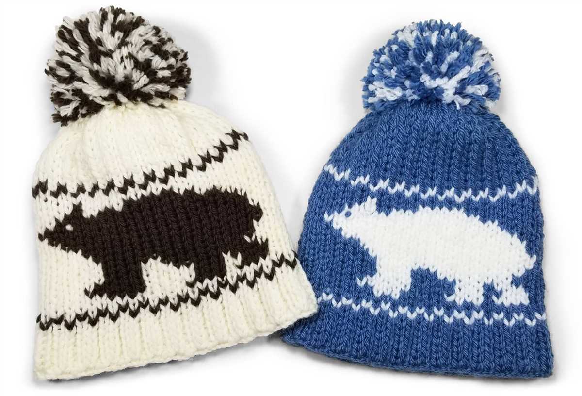 Bear beanie knitting pattern