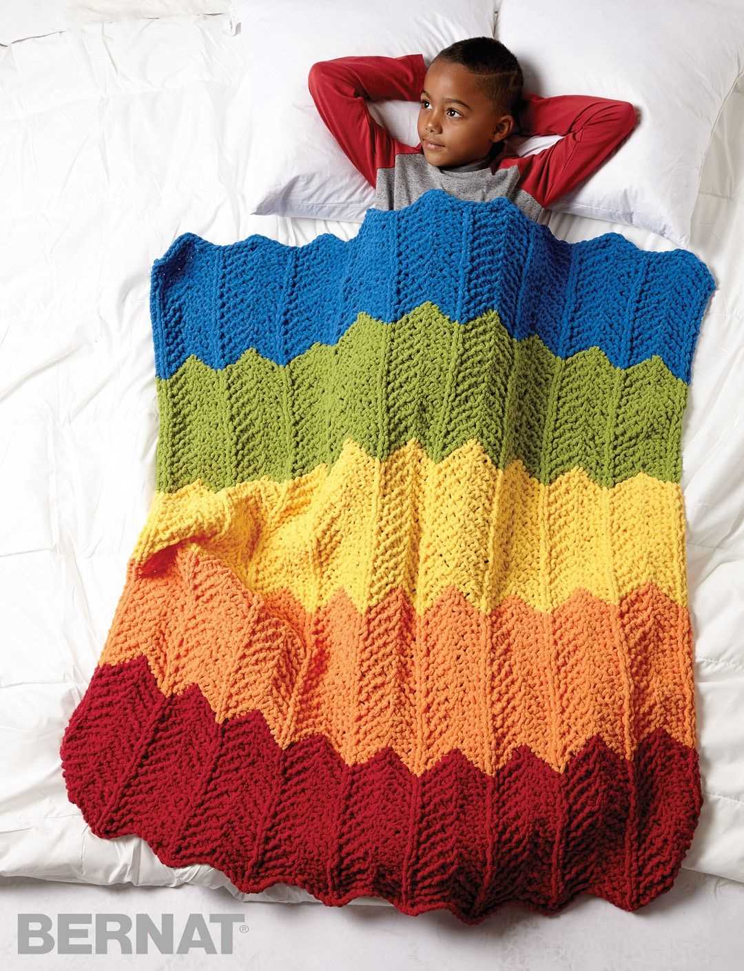 Bernat baby blanket knit pattern