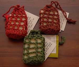 Knit soap sack pattern