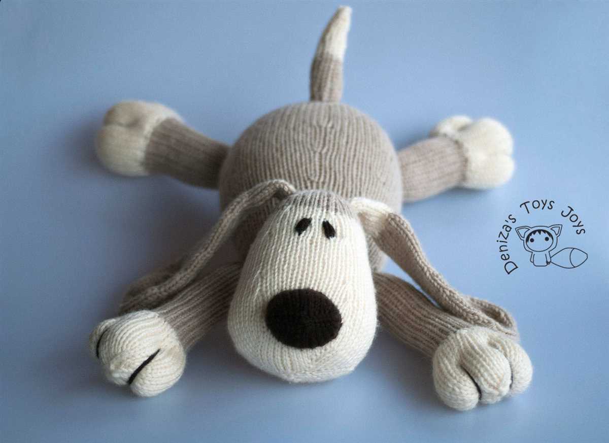 Toy dog knitting pattern