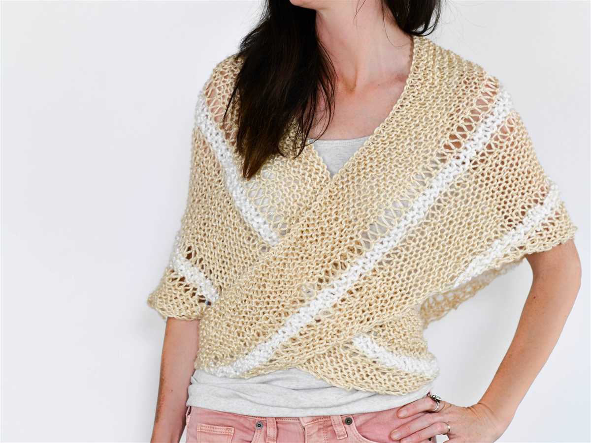 Chunky knit triangle shawl pattern