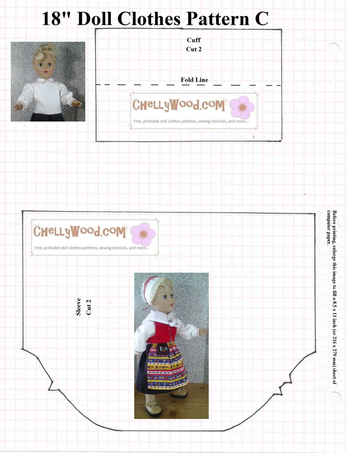 18 inch doll clothes knitting patterns free printable