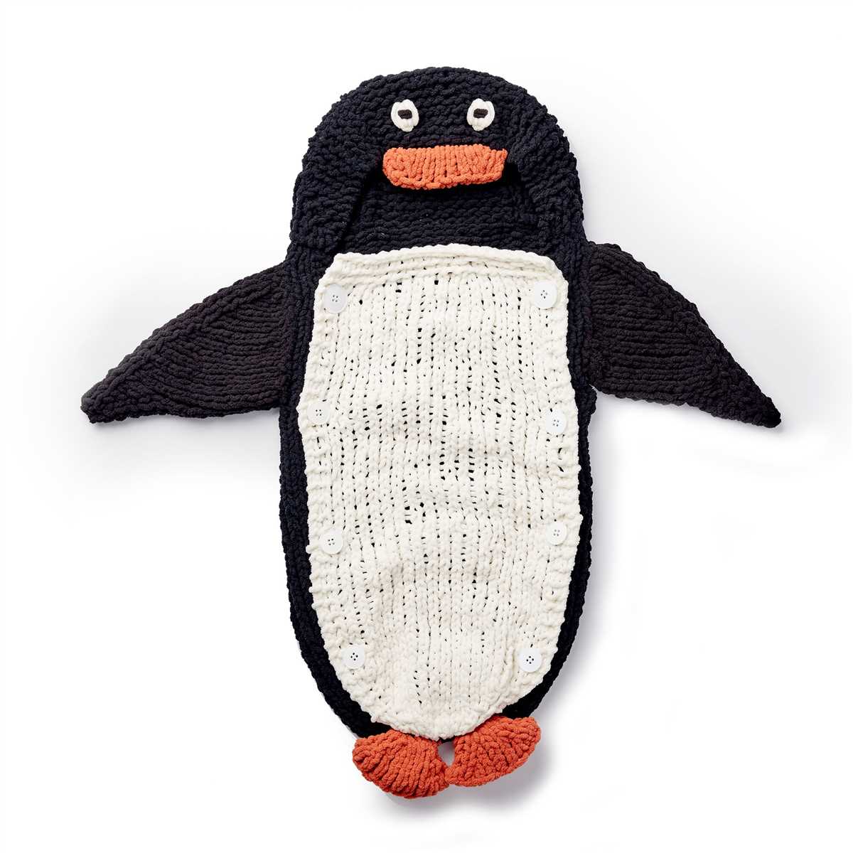 Easy knitted penguin pattern