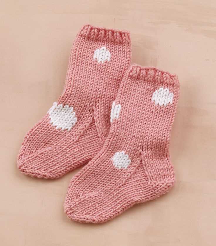 Baby sock knit pattern