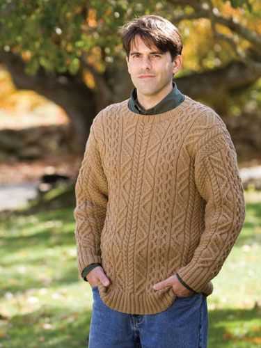Mens aran jumper knitting patterns