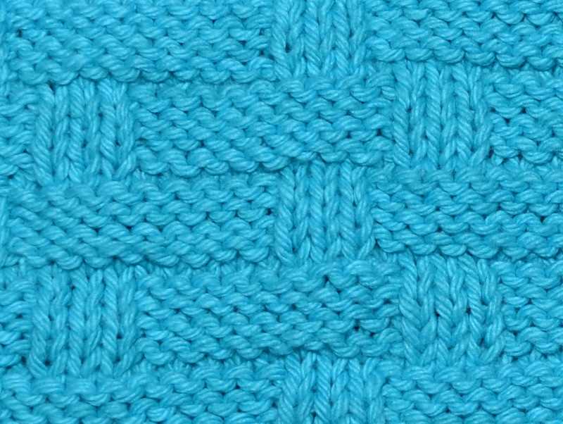 Basket weave blanket pattern knit