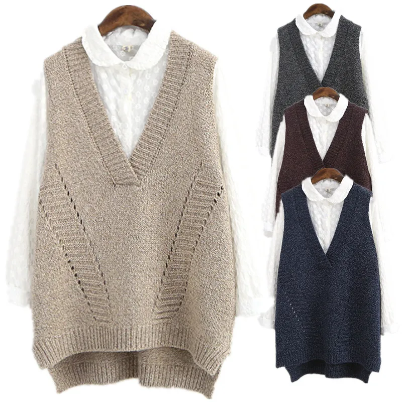 Long knitted vest pattern