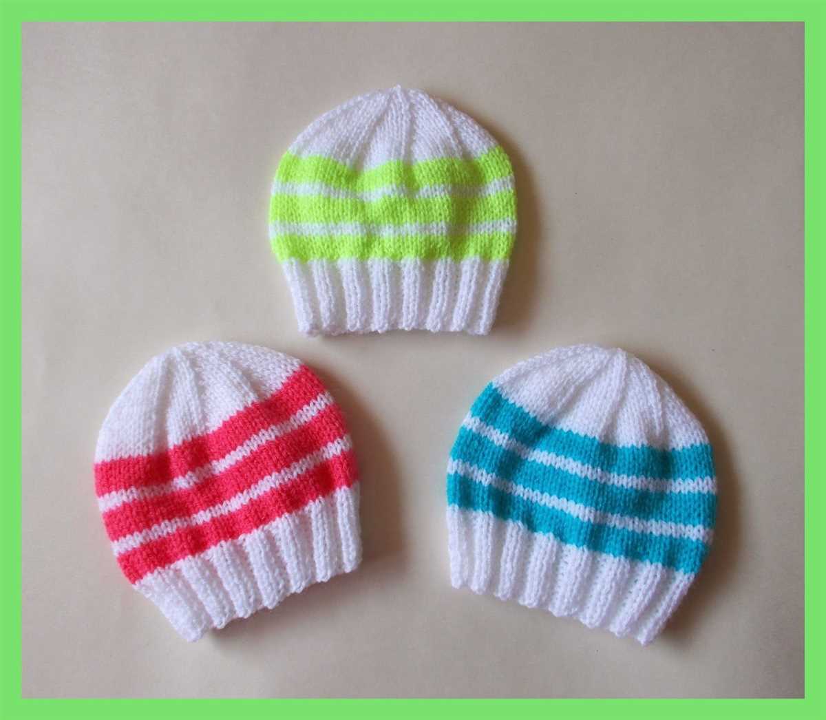 Baby hat knit pattern free