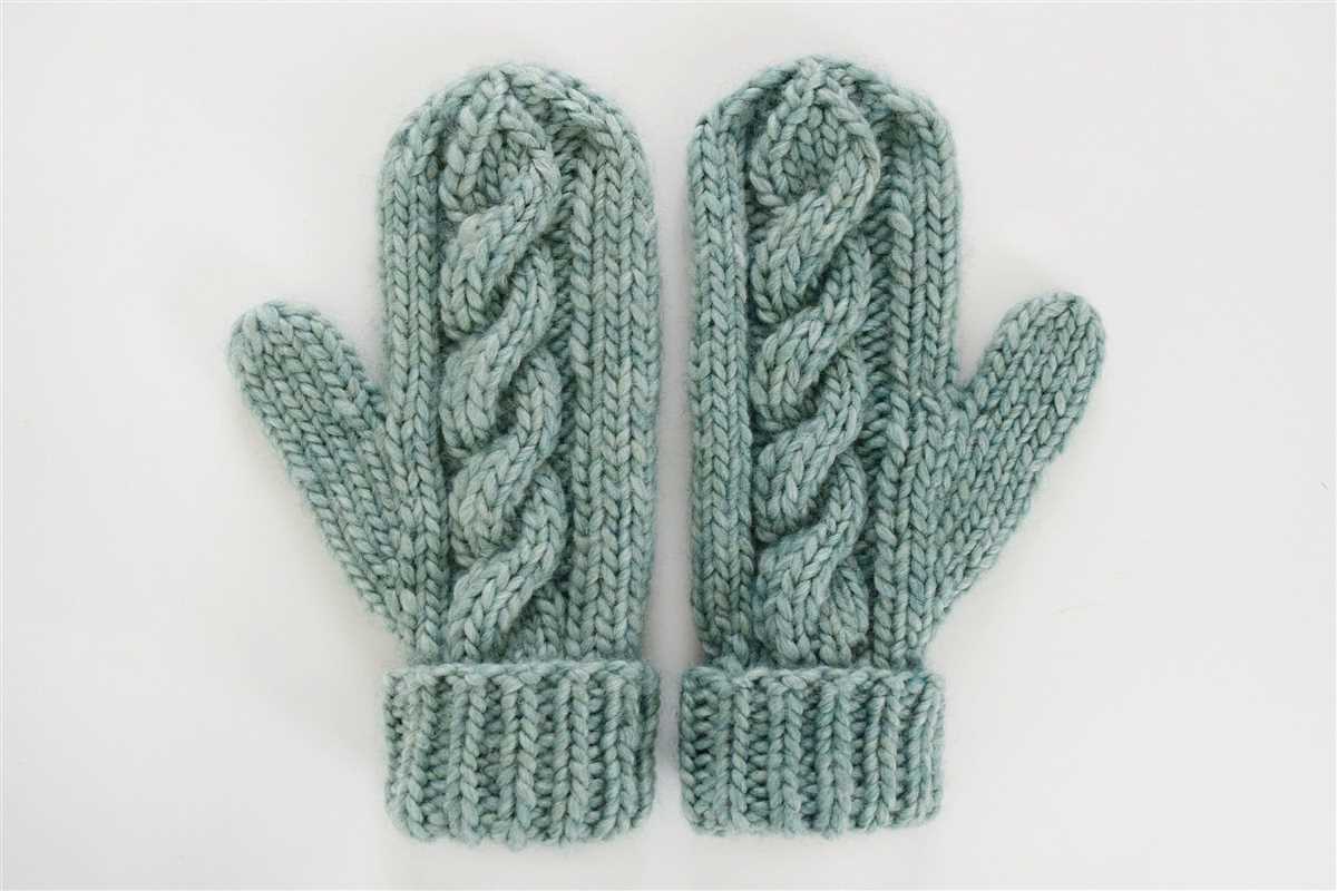 Cable mittens knitting pattern free