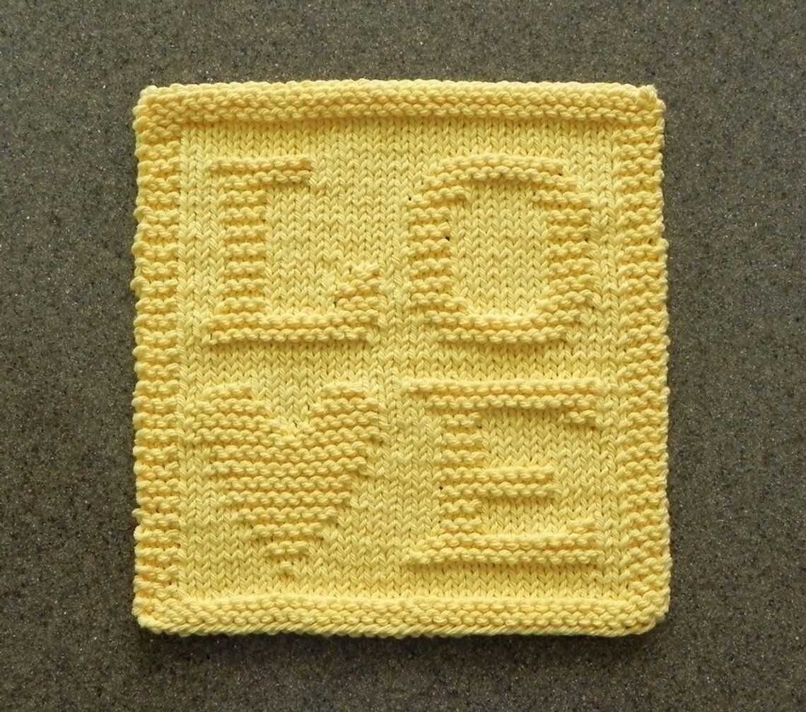 Cotton dish cloth knitting pattern