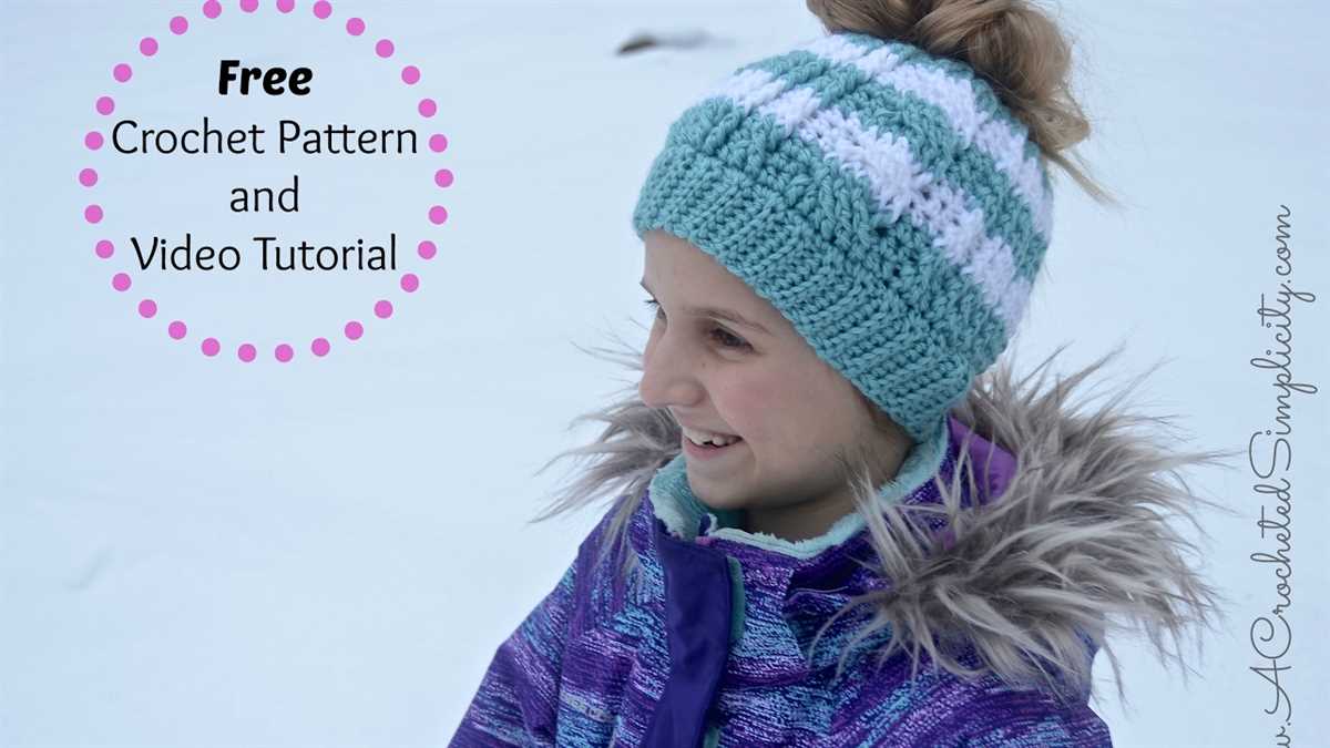 Free messy bun knit pattern