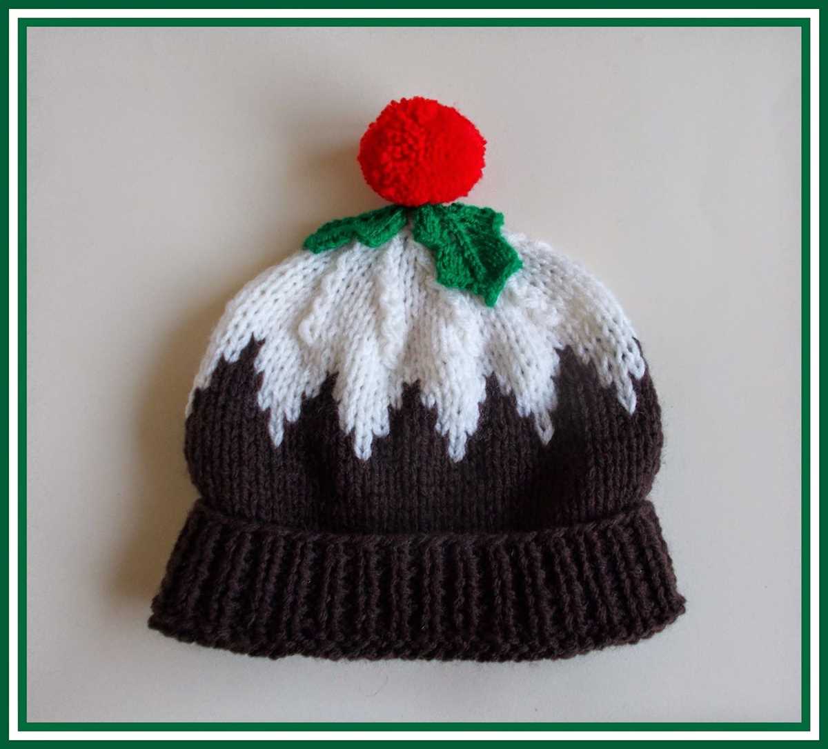 Knitting pattern for christmas pudding