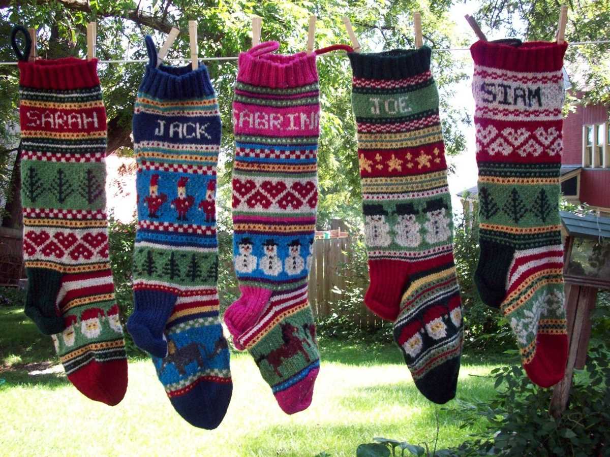 Knitting stocking pattern