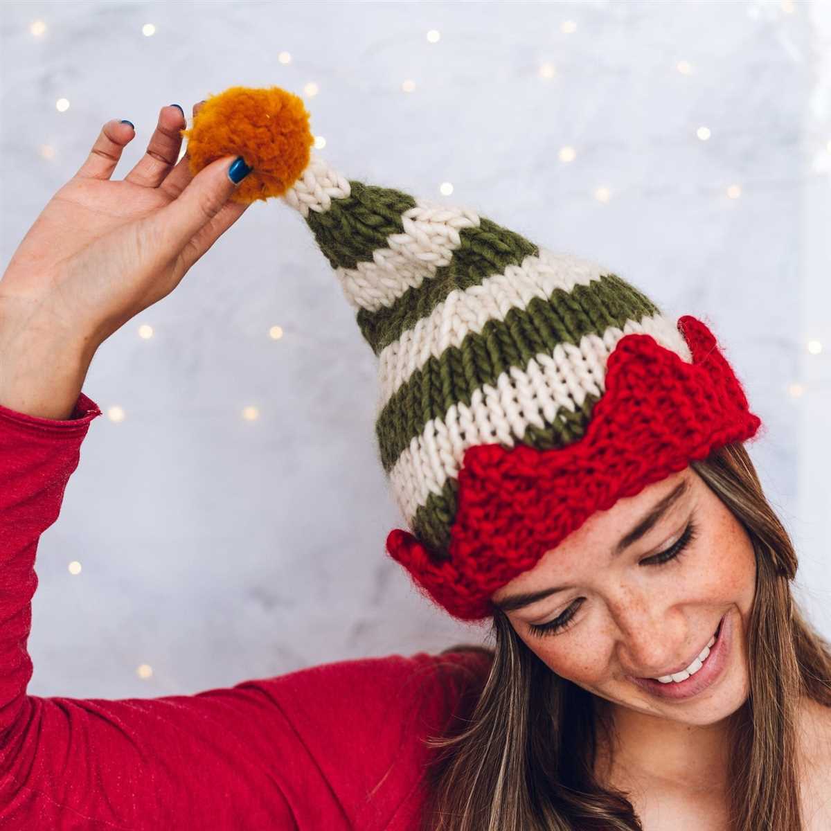Christmas elf hat knitting pattern free