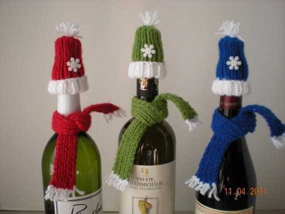 Knitted wine bottle toppers patterns