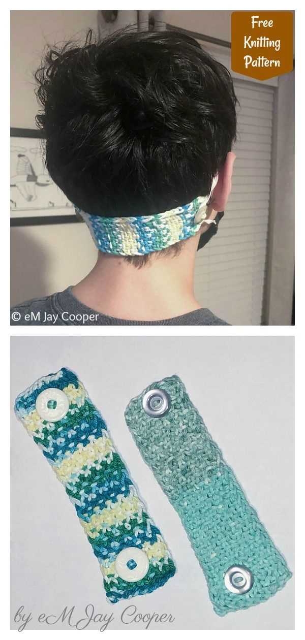 Knit ear savers pattern