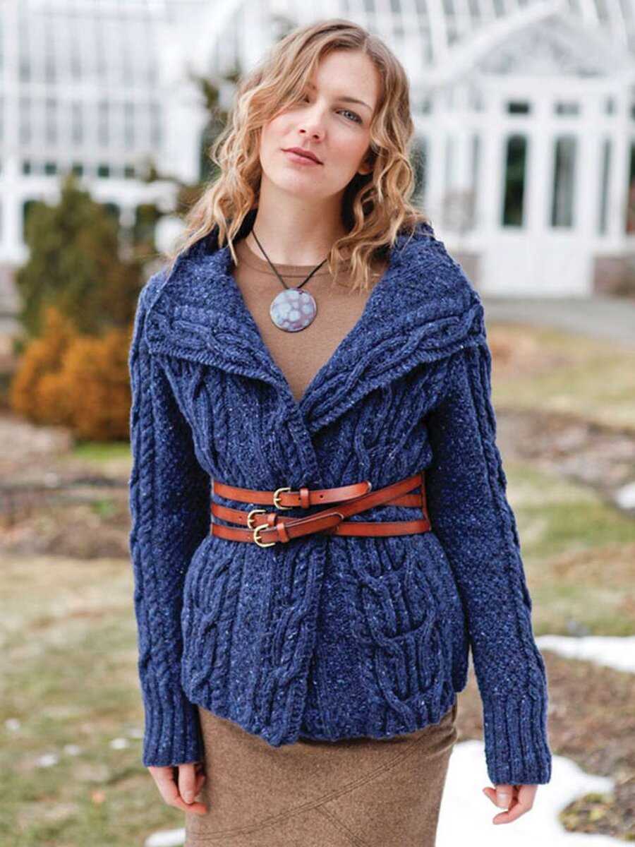 Bubble sleeve cardigan knitting pattern