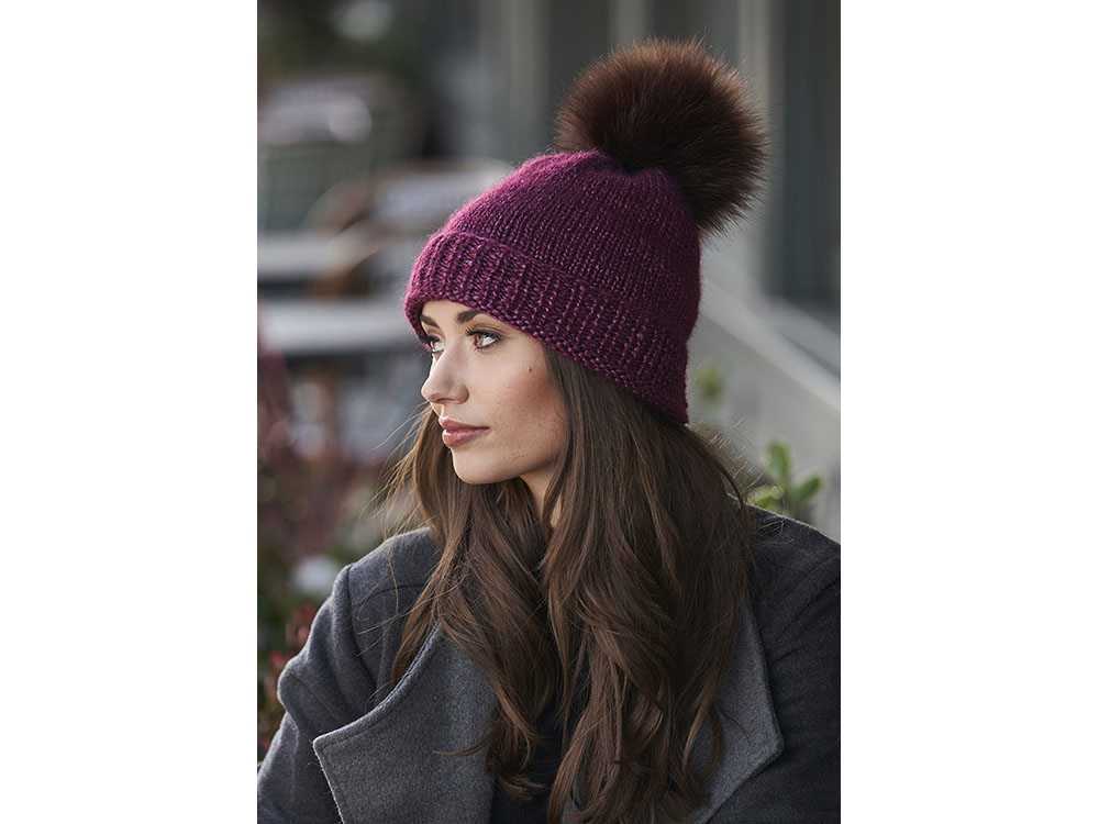 Beanie hat knitting pattern