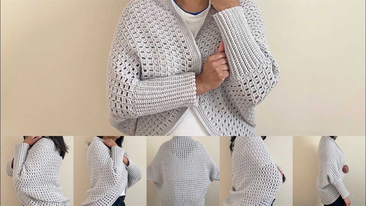 Knit cocoon shrug pattern