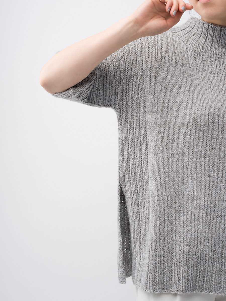Machine knit sweater pattern