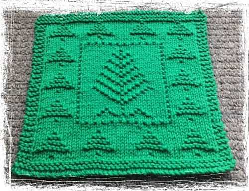 Free christmas knitted dishcloth patterns