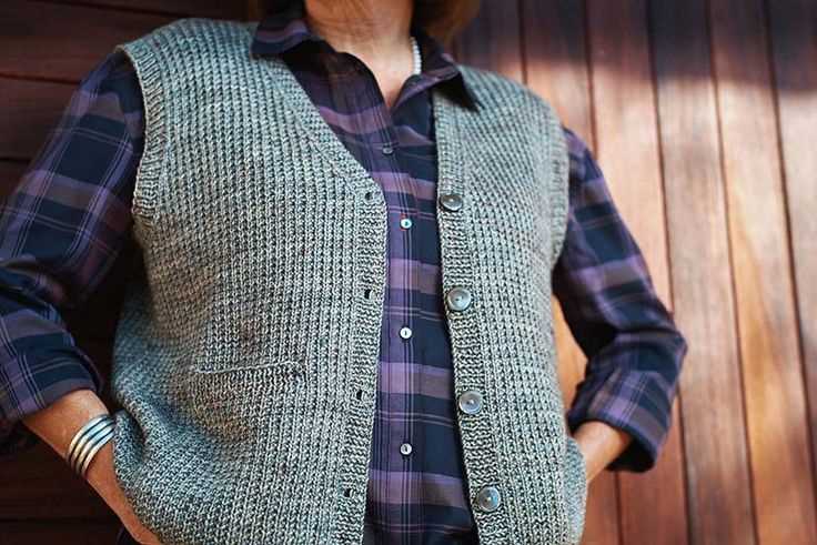 Sweater vest pattern knit