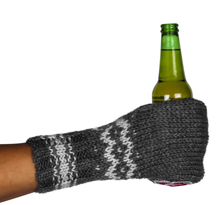 Knit beer bottle koozie pattern