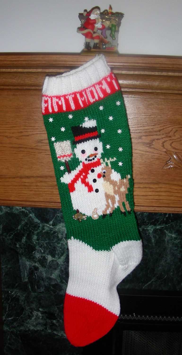 Knitted christmas stocking kits patterns