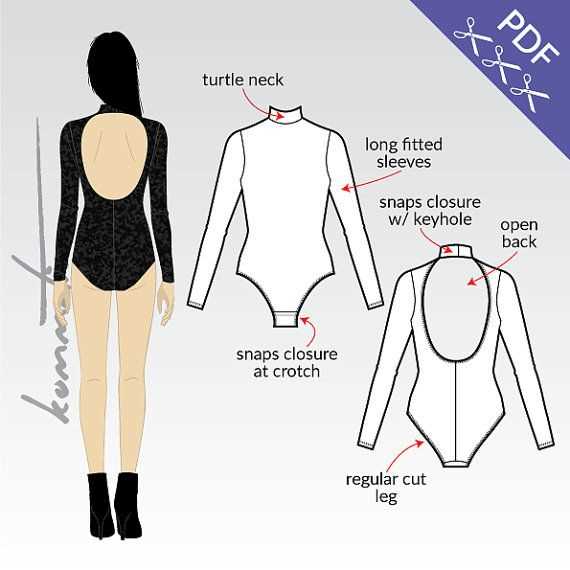 Knitted bodysuit pattern