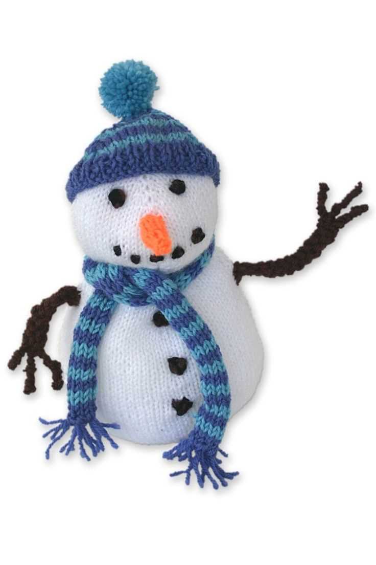 Knitted snowman pattern