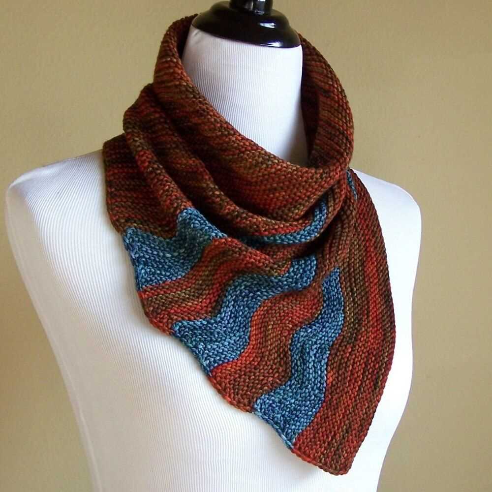 Bandana cowl free knitting pattern